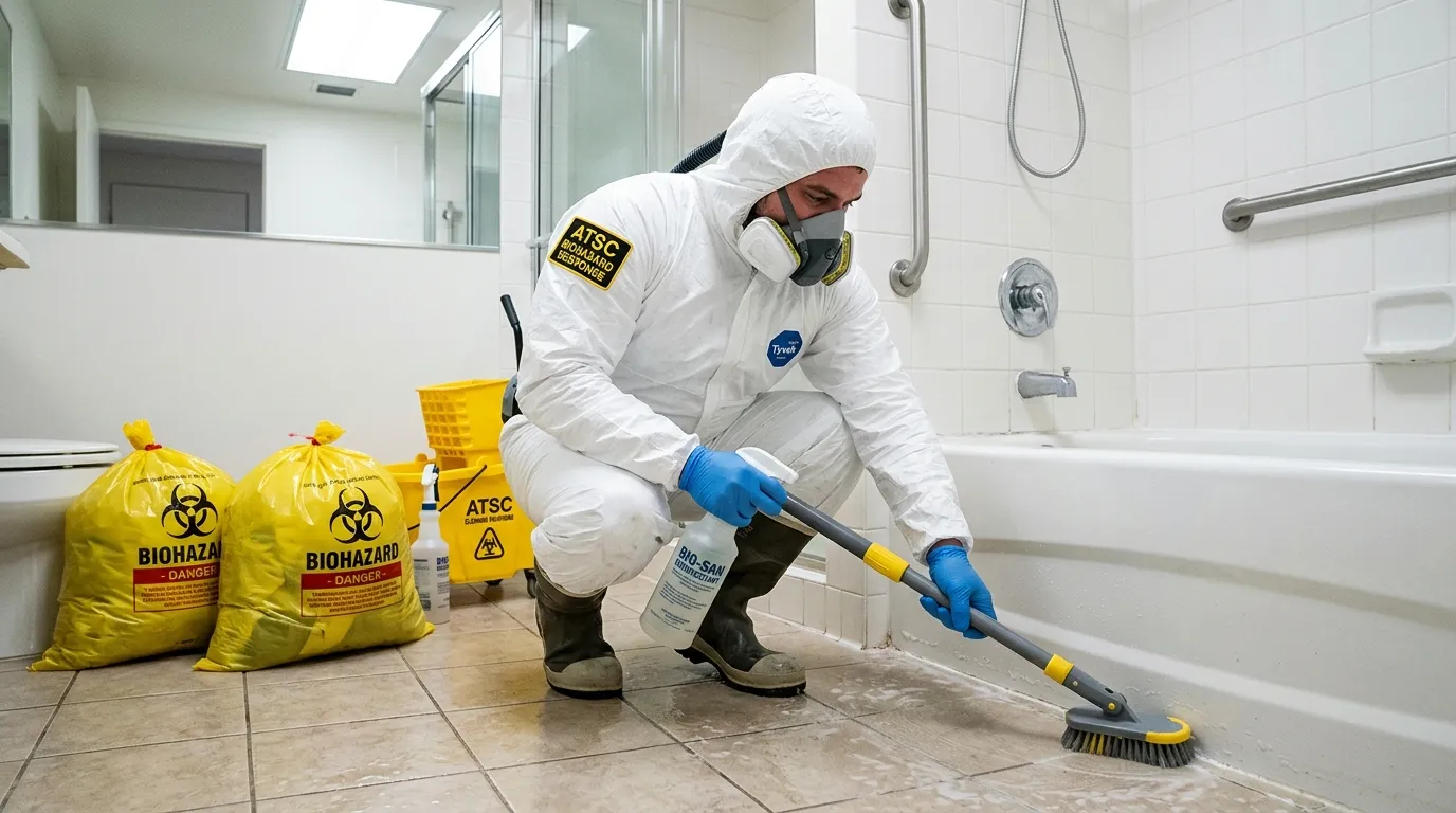 Decontamination equipment deployed for Blood Cleanup in Highland